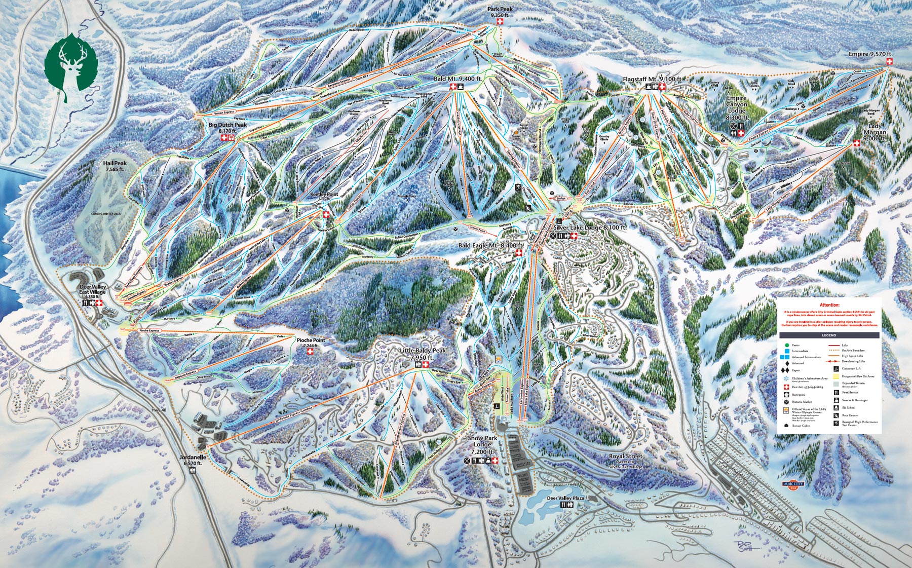 Deer Valley Unveils New Ski Trail Map